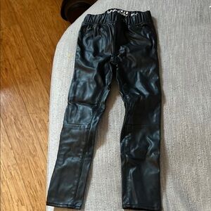 Black Faux Leather Leggings